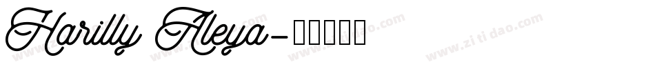 Harilly Aleya字体转换